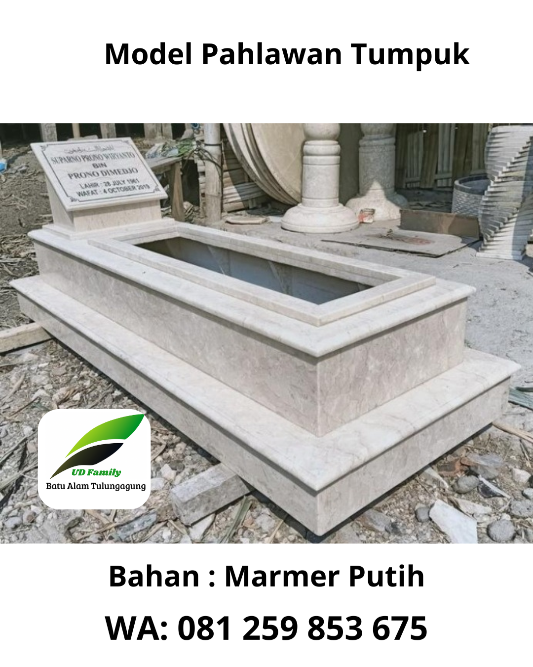 Jual Batu Nisan Granit di Kademangan Kabupaten Blitar WA +6281259853675